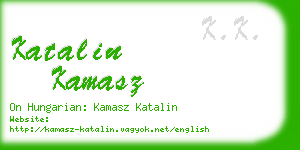 katalin kamasz business card